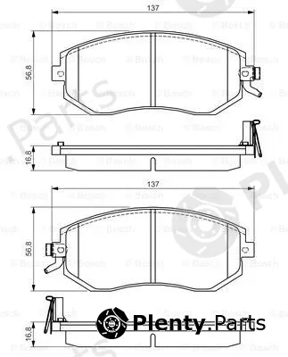 Bosch 0986495125 — Brake Pad Set, disc brake