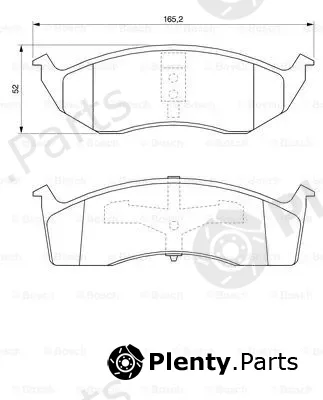 Bosch 0986424587 — Brake Pad Set, disc brake