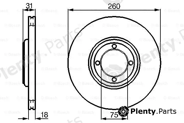 Bosch 0986478522 — Brake Disc