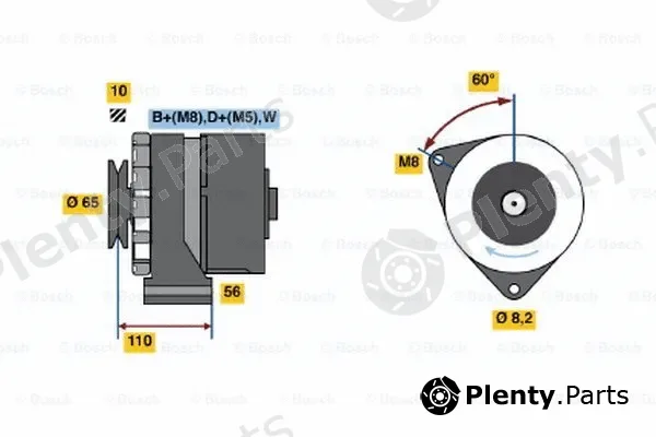 Bosch 0986034240 — Alternator