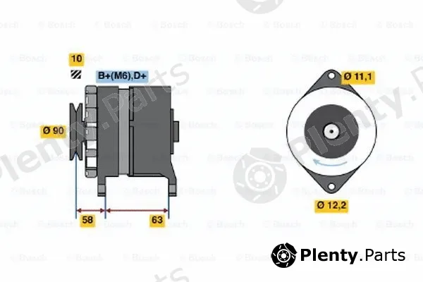 Bosch 0120489413 — Alternator