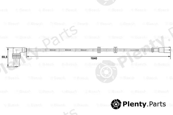 Bosch 0265001232 — Sensor, wheel speed