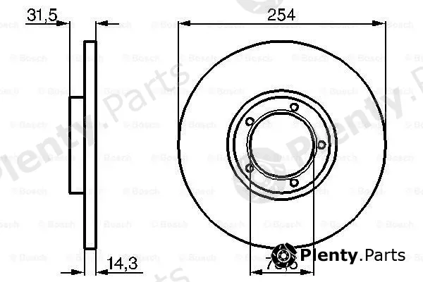 Bosch 0986478345 — Brake Disc