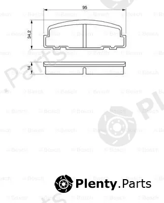 Bosch 0986424181 — Brake Pad Set, disc brake