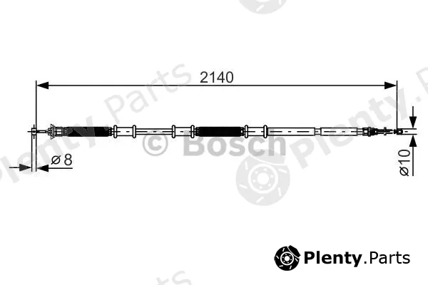 Bosch 1987482287 — Cable Pull, parking brake