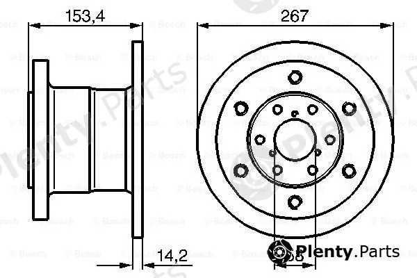Bosch 0986478647 — Brake Disc