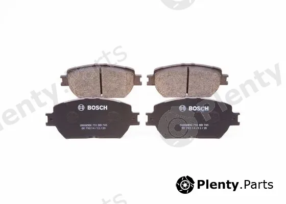 Bosch 0986BB0751 — Brake Pad Set, disc brake