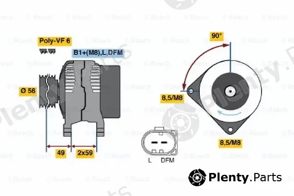 Bosch 0124315001 — Alternator