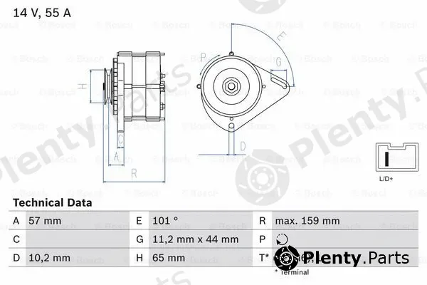 Bosch 0986035641 — Alternator