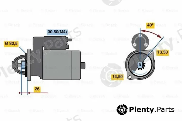 Bosch 0001262030 — Starter