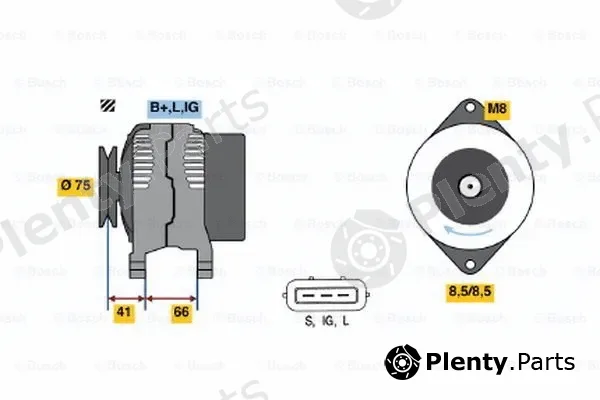 Bosch 0124110007 — Alternator