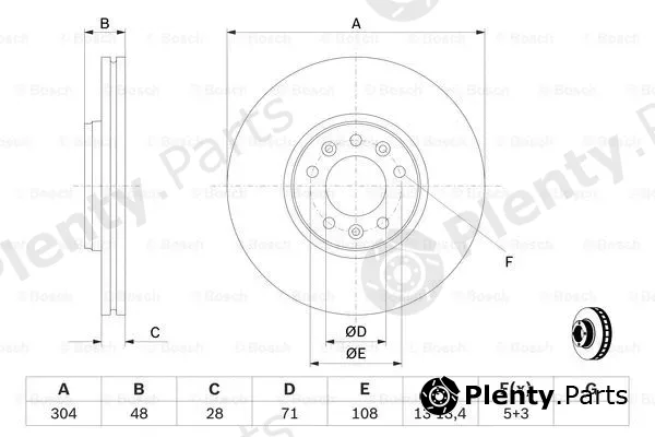 Bosch 0986479380 — Brake Disc