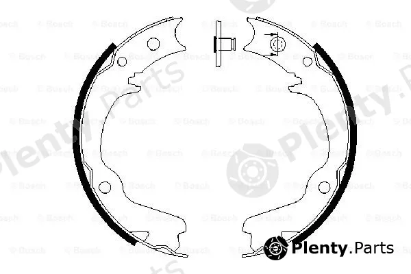 Bosch 0986487681 — Brake Shoe Set, parking brake