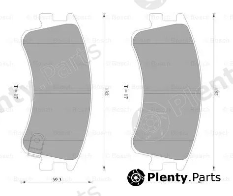 Bosch 0986AB2296 — Brake Pad Set, disc brake