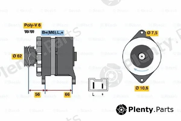 Bosch 0986037901 — Alternator