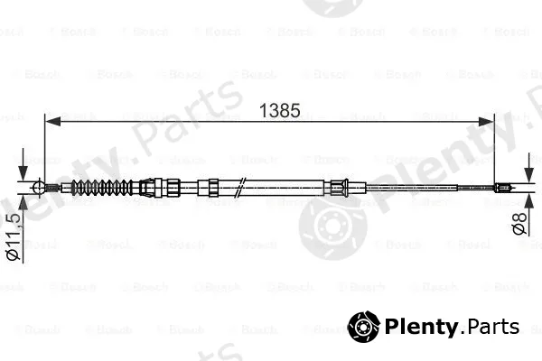Bosch 1987482584 — Cable Pull, parking brake