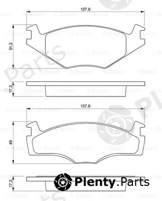 Bosch 0986461106 — Brake Pad Set, disc brake