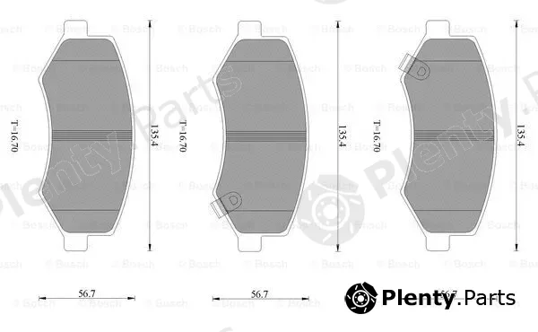 Bosch 0986AB9416 — Brake Pad Set, disc brake