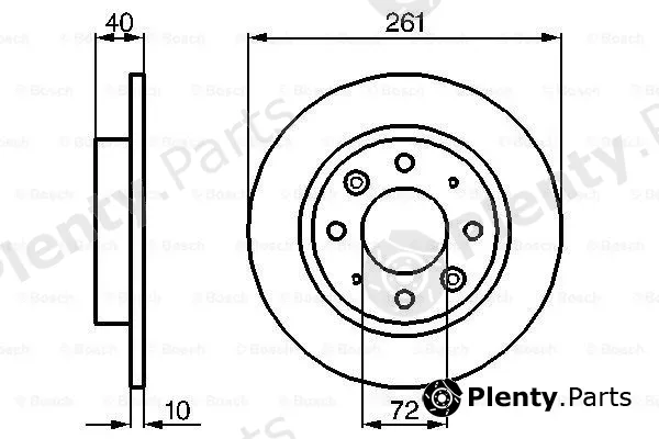 Bosch 0986479018 — Brake Disc