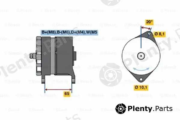 Bosch 0120468140 — Alternator