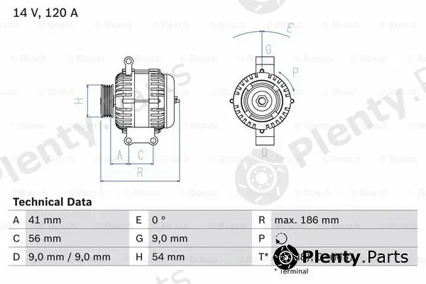 Bosch 0986083250 — Alternator