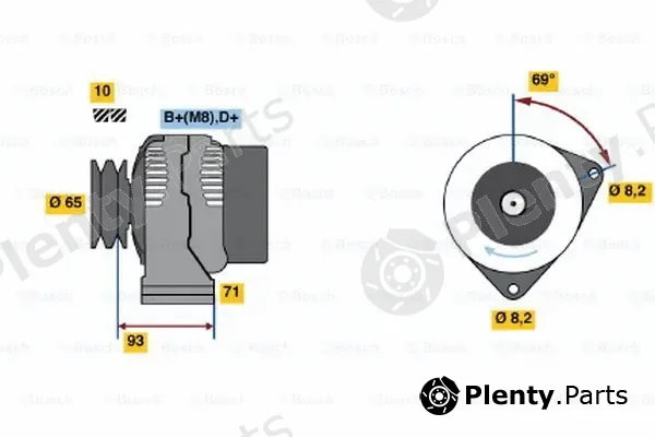 Bosch 0123500005 — Alternator