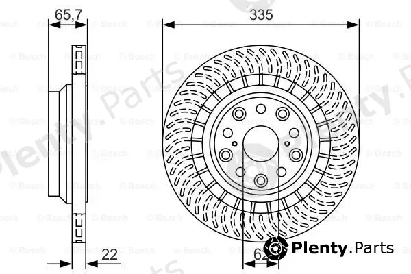 Bosch 0986479T35 — Brake Disc