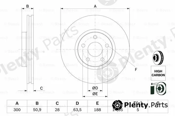 Bosch 0986479D44 — Brake Disc