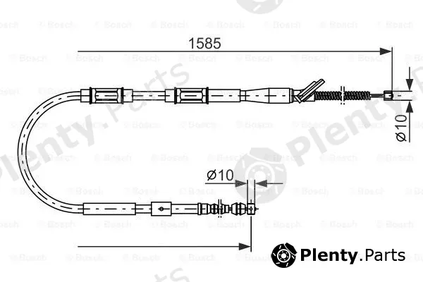 Bosch 1987477413 — Cable Pull, parking brake