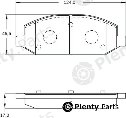 Bosch 0986BB0503 — Brake Pad Set, disc brake
