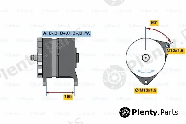 Bosch 0120689504 — Alternator