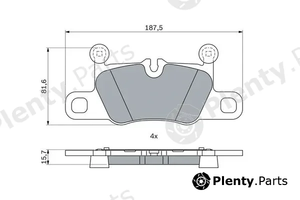 Bosch 0986424971 — Brake Pad Set, disc brake