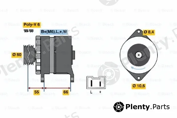 Bosch 0986037311 — Alternator