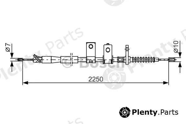 Bosch 1987482343 — Cable Pull, parking brake