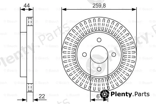 Bosch 0986479U02 — Brake Disc