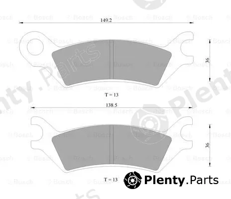 Bosch 0986AB9215 — Brake Pad Set, disc brake