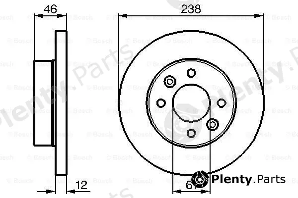 Bosch 0986478274 — Brake Disc