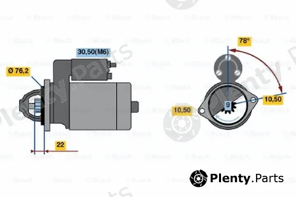 Bosch 0001115024 — Starter