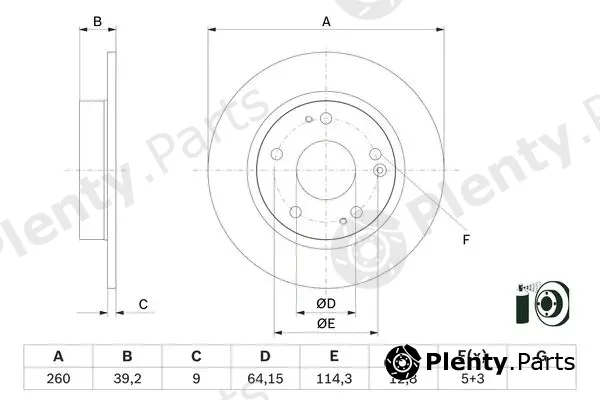 Bosch 0986479G17 — Brake Disc