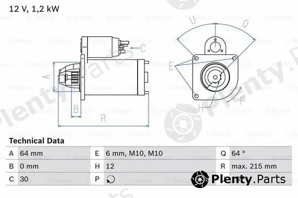 Bosch 0986025180 — Starter