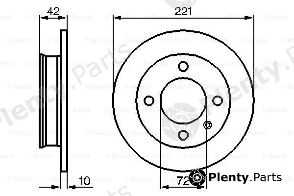 Bosch 0986478068 — Brake Disc