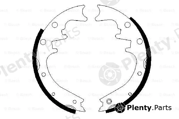Bosch 0986487529 — Brake Shoe Set