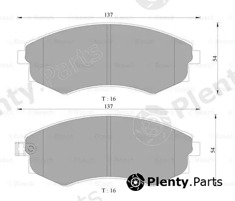 Bosch 0986AB3049 — Brake Pad Set, disc brake