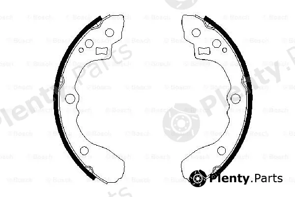 Bosch 0986487687 — Brake Shoe Set