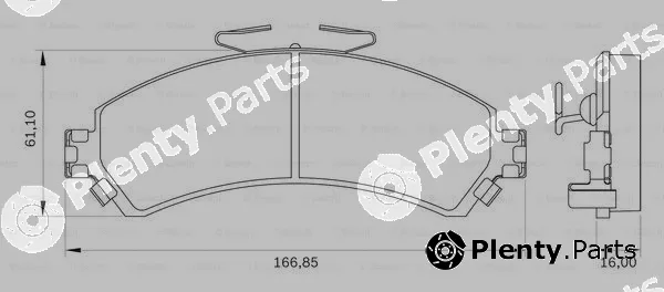 Bosch 0986BB0066 — Brake Pad Set, disc brake
