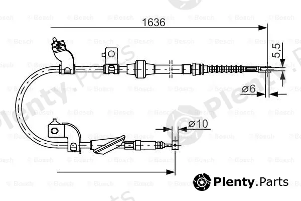 Bosch 1987482120 — Cable Pull, parking brake