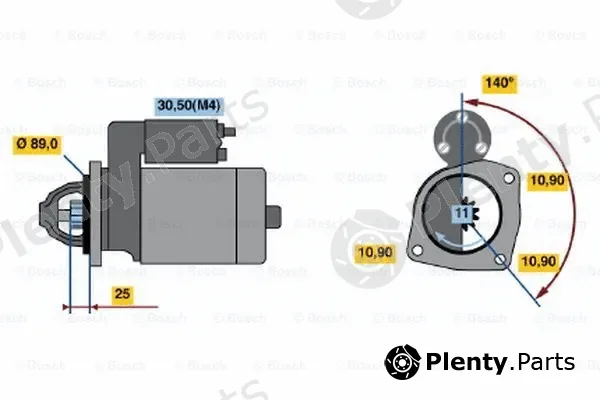 Bosch 0001362301 — Starter