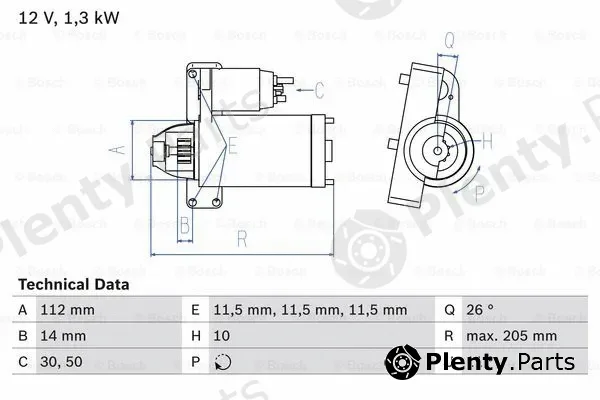 Bosch 0986023480 — Starter
