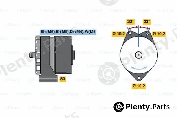 Bosch 0120488232 — Alternator
