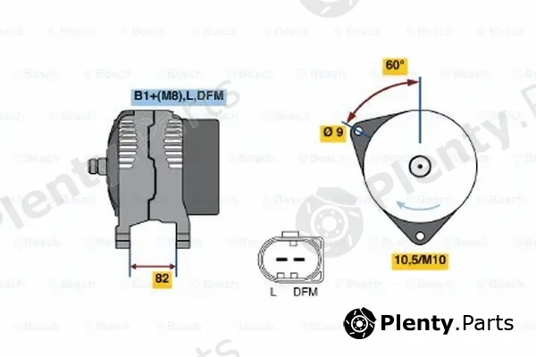 Bosch 0124515058 — Alternator